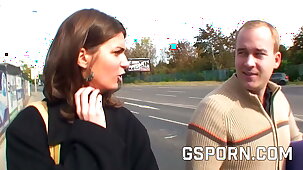 Real czech street anal fucking for money